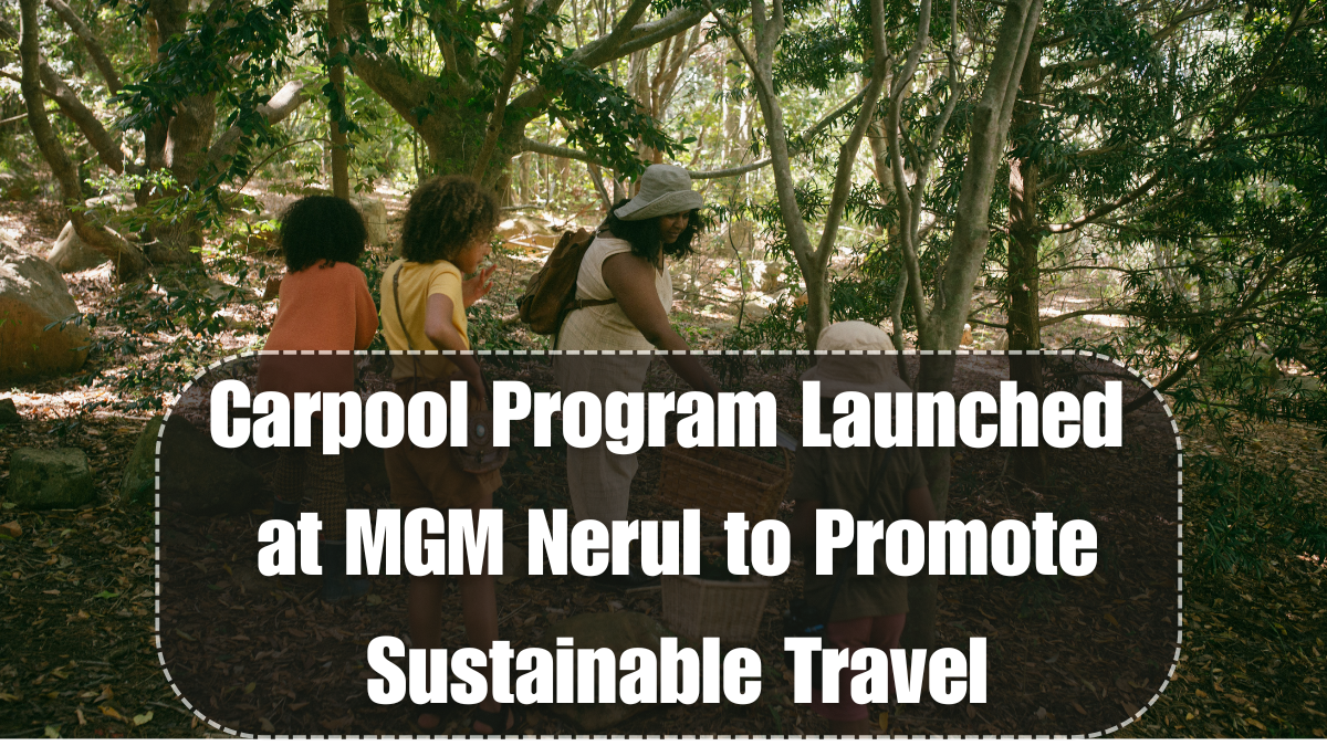 Carpool Program Launched at MGM Nerul to Promote Sustainable Travel