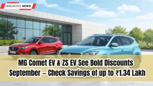 MG Comet EV & ZS EV See Bold Discounts This September — Check Savings of up to ₹1.34 Lakh