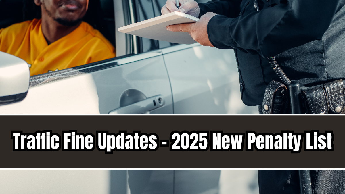 Traffic Fine Updates – 2025 New Penalty List